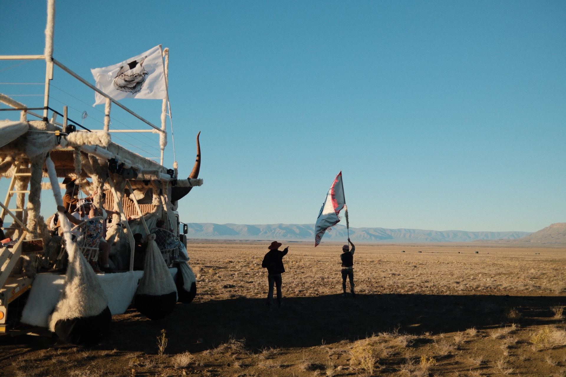 APPA — Rambazamba Industries' flagship mutant vehicle in the Tankwa desert at AfrikaBurn